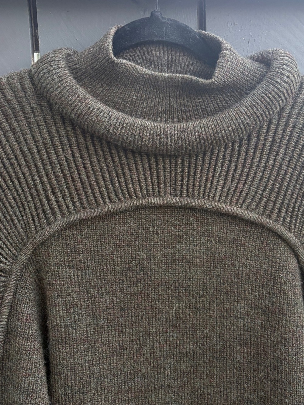 Isabel Marant Hilde Dark Khaki Sweater Dress size EU 38 US 6 Excellent Shape - Picture 8 of 11